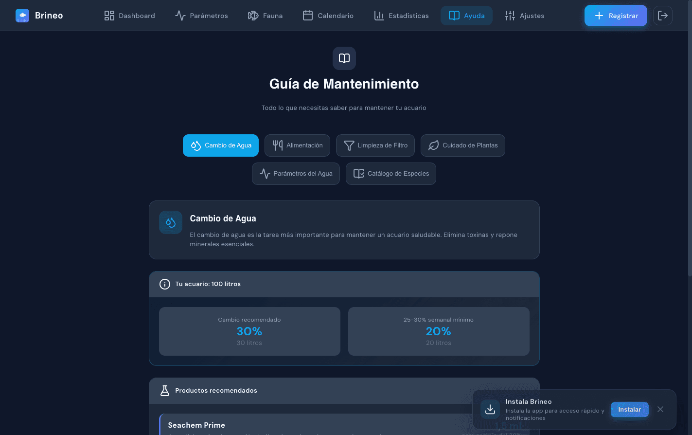 Guía de mantenimiento