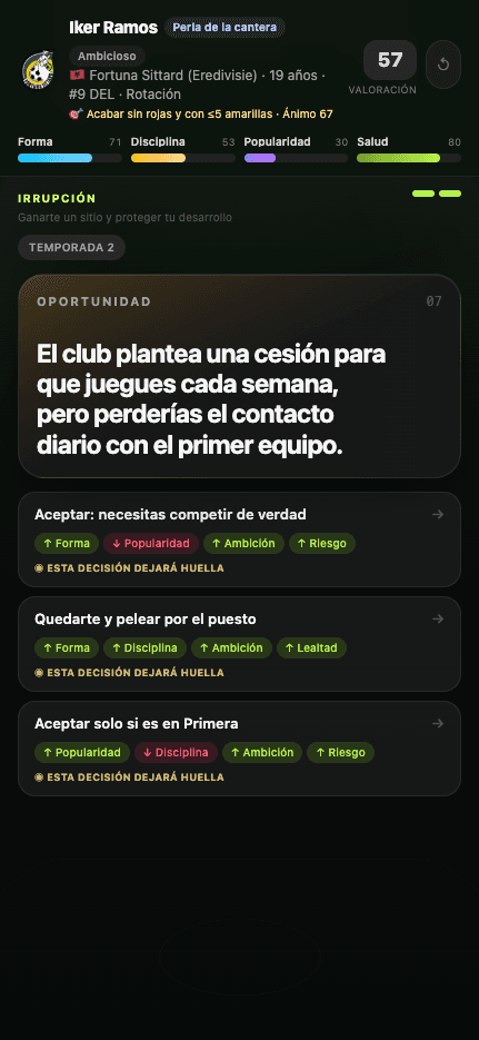 Decisión con tres opciones